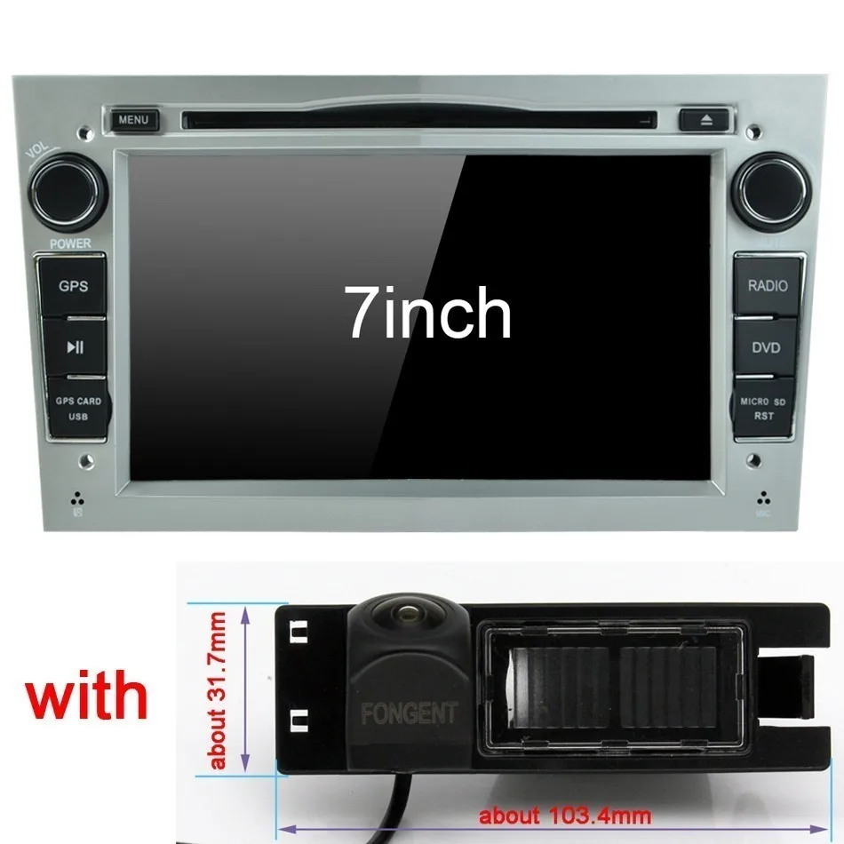 Android бортового компьютера ПК автомобиля радио 2din автомобильный DVD gps плеер для OPEL Vauxhall OPEL Antara Corsa D 2006 2007 2008 2009 2010 2011 - Цвет: with canbus Camera