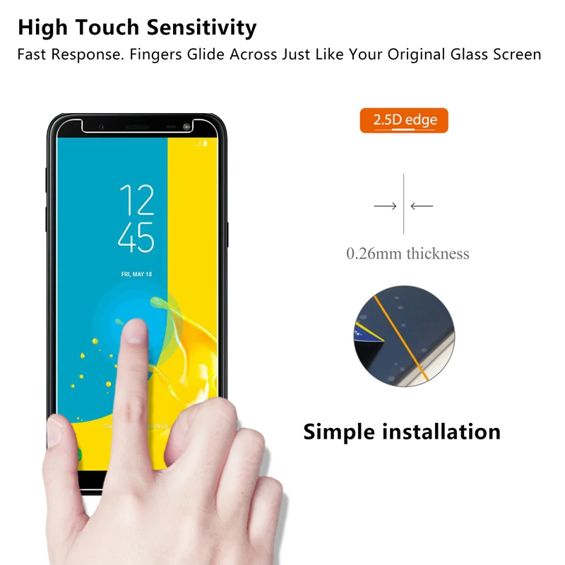 HD прозрачное закаленное стекло для Samsung Galaxy S6 Чехол телефона Защитное переднего