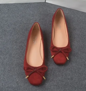 Женские мокасины с бантиком и квадратным носком Большие размеры 44 3 TPR Лоферы на