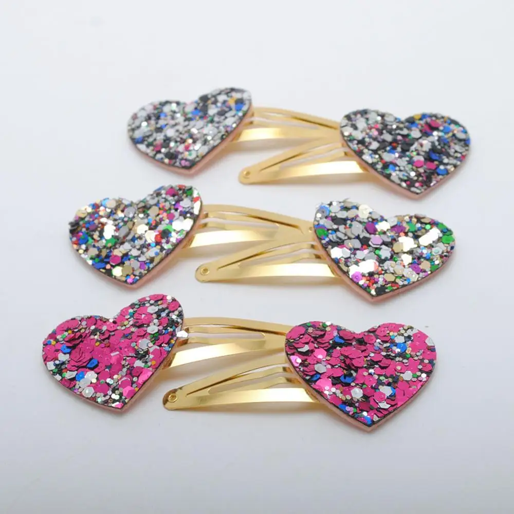 3 Pair Hairclips 6 шт./лот, дизайн, заколки для волос Corea для девочек, детские блестящие заколки для волос, заколка для волос с изображением звезд, сердечек, ушей МИККИ, короны, позолоченная заколка для волос - Цвет: 3 Pair Hairclips