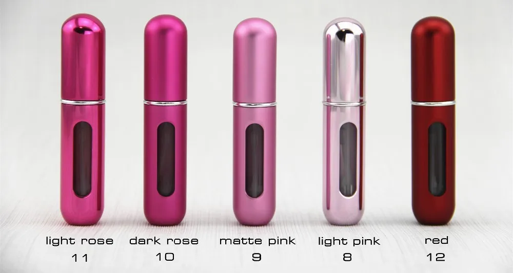 Туристические товары 5 мл 6 шт. мини многоразовый распылитель парфюмерии металла