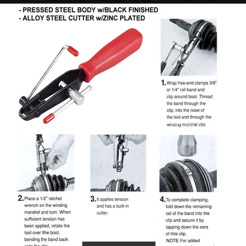 Шланговые зажимы Mainpoint ушного типа на системе охлаждения и вакуумном шланге CV