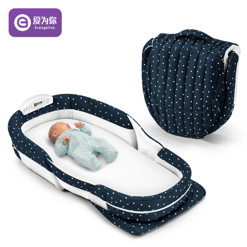 Портативная кровать для новорожденных круглая детская забор ворот дорожная с