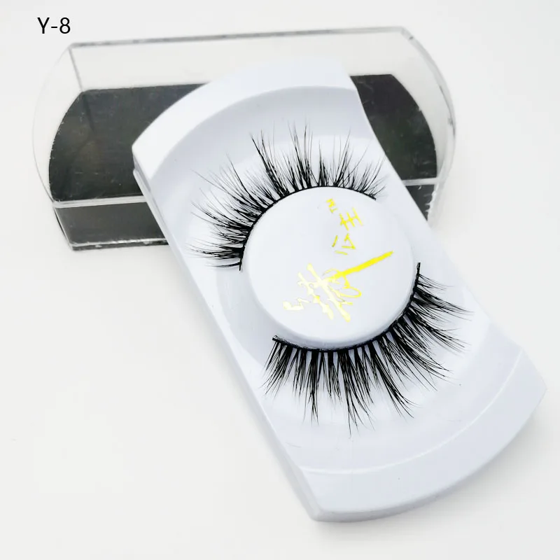 Накладные ресницы es оптовая норки с логотип частная марка новый 100% ручной работы