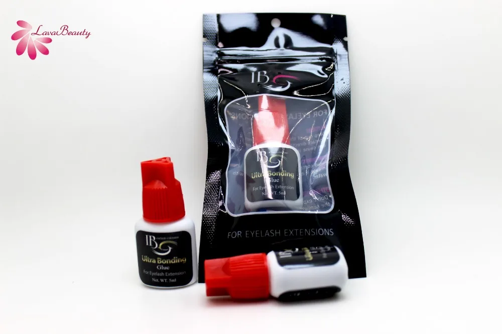 Корея IB ibeauty ультра склеивающийся клей 4 бутылки/лот быстросохнущий клей для наращивания ресниц красная крышка 5 мл