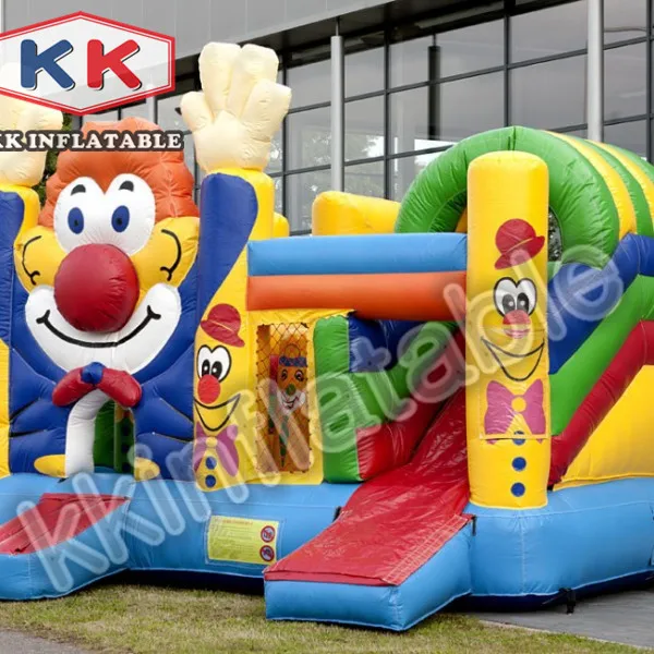 Высокого качества ПВХ надувные комбо надувной батут с горкой игрушки горячая