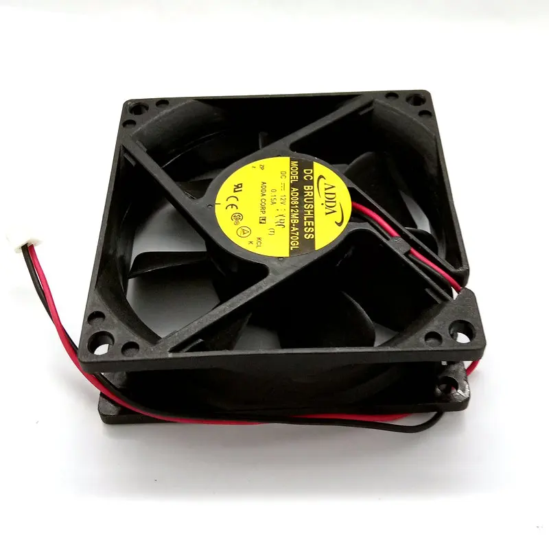 Новый оригинальный AD0812MB-A70GL 12V 0.15A 8025 двойной шарикоподшипник вентилятора