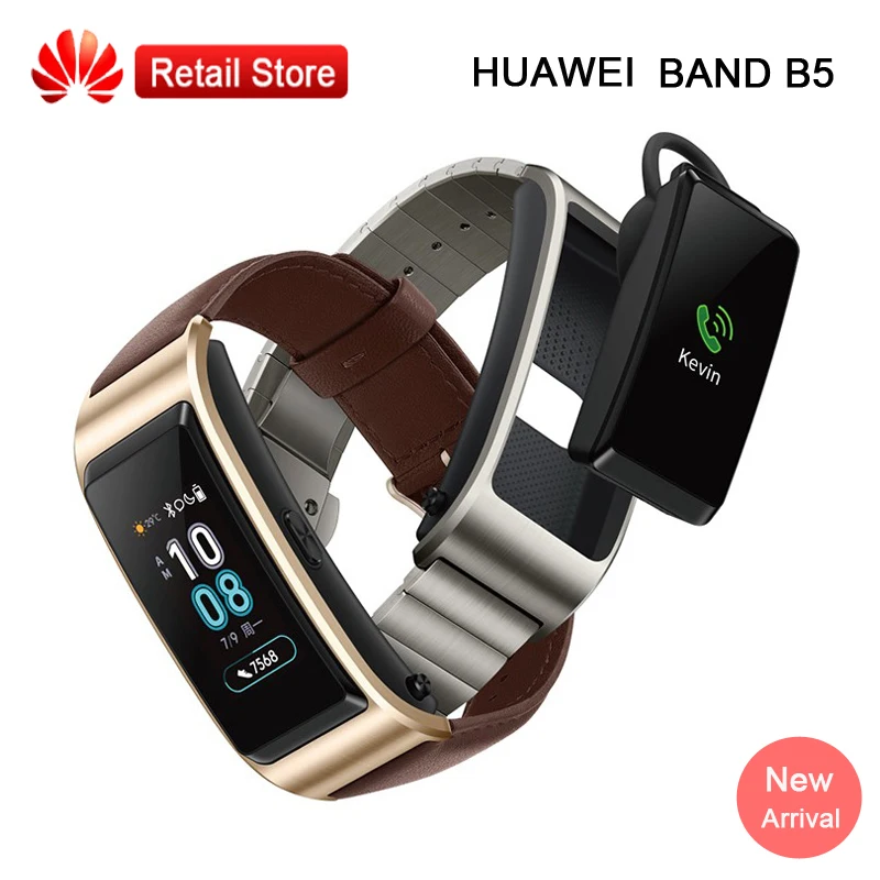Huawei браслет B5 монитор фитнес 2.5D AMOLED экран IP57 водонепроницаемый портативный Bluetooth