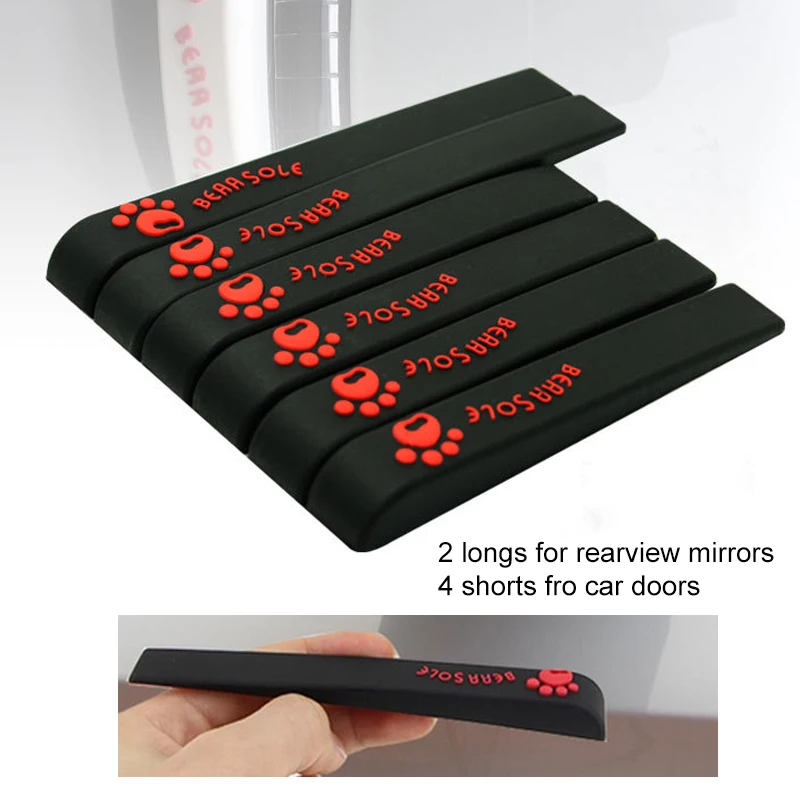 OVERE 6 шт. защитные наклейки на автомобильные двери автомобильное зеркало с