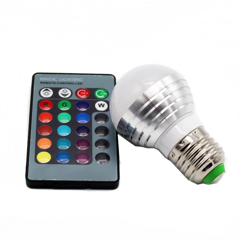 RGB лампа светодиодная 3 Вт E27 16 цветов|lamp colour|lamp lampcolour lamp |