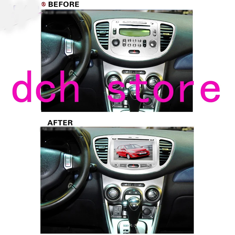 7 дюймов Android 9,0 автомобильный dvd-плеер gps android для hyundai I10 2007-2013 octa 8 ядерный 4 Гб ОЗУ 64 Гб ПЗУ Навигация стерео PX6 медиа