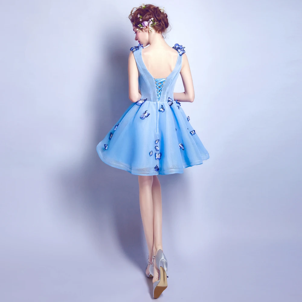 Ангел Свадебное Платье Брак Вечернее Невесты Пром Vestido Де Noiva 2017 Синий глубокий