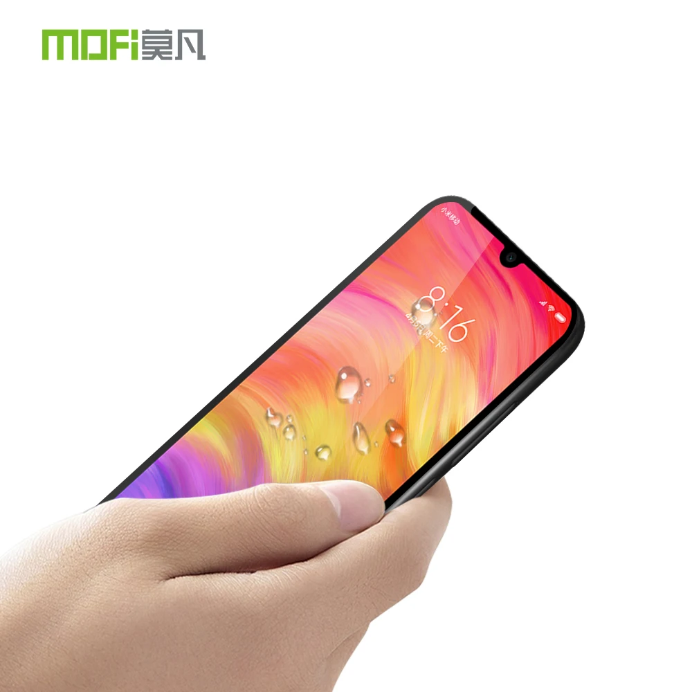 Для Xiaomi Redmi Note 7 закаленное стекло Оригинал Mofi полное покрытие Защита экрана для