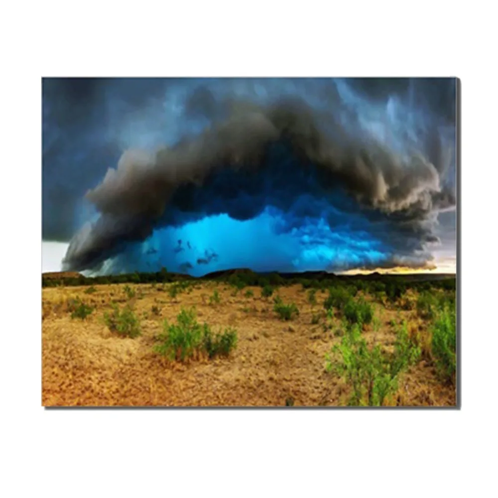 Laeacoo Tornado свирепый ветер темные облака бесплодная Волшебная Картина на холсте