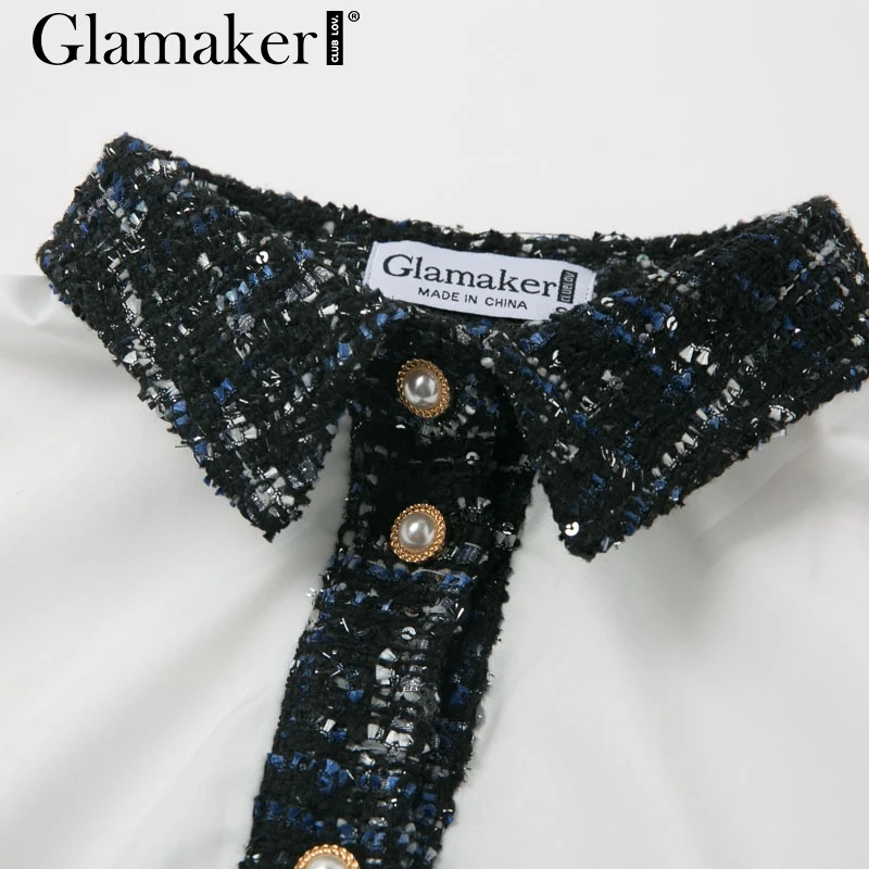 Glamaker, сексуальное облегающее твидовое короткое платье в стиле пэчворк, женское осеннее платье с длинным рукавом, элегантные женские вечерние платья для клуба, зимнее платье