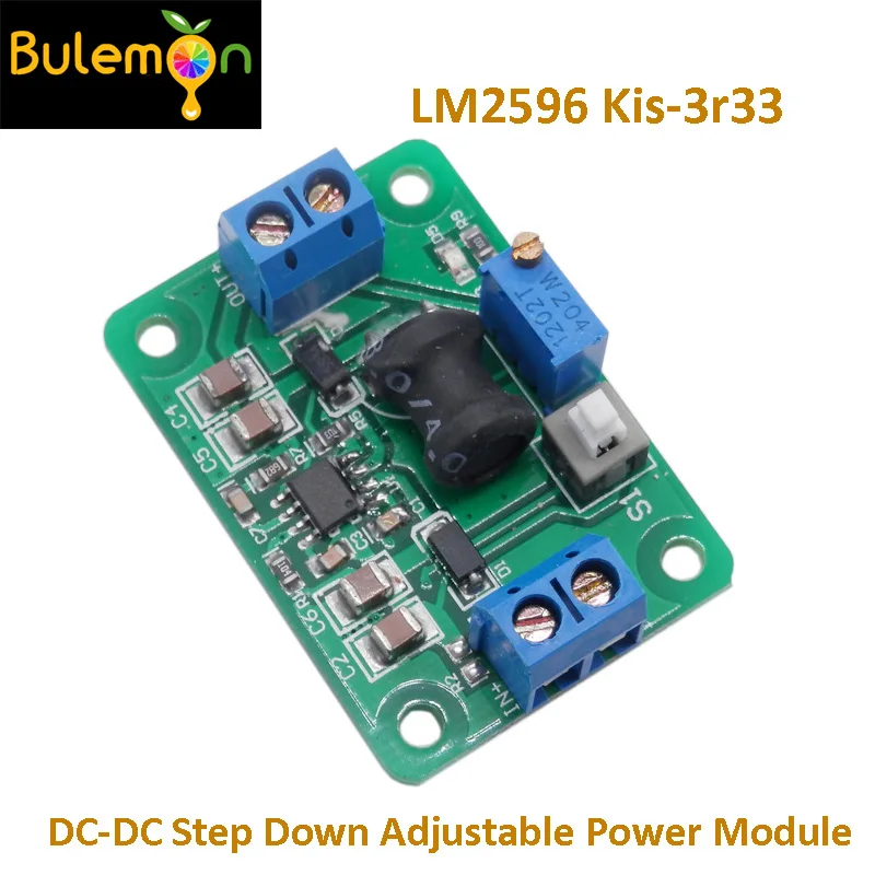 LM2596 Kis 3r33 step down DC 4 75 23V Peak 4A|power module|dc-dc downstep adjustable |