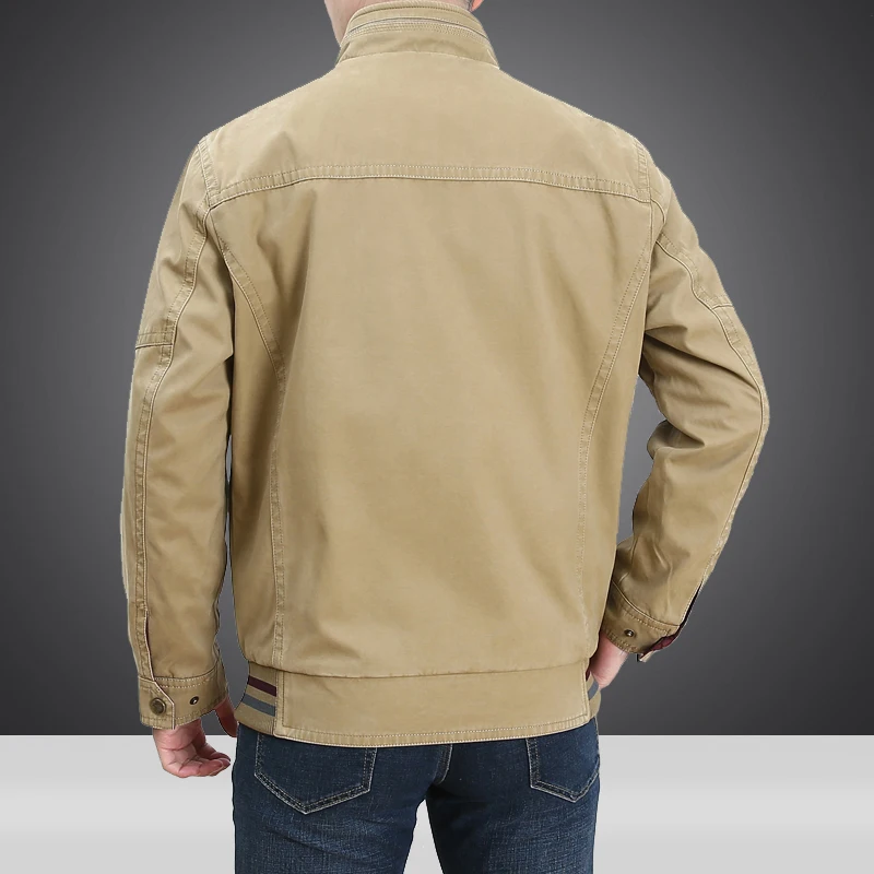 Винтажная Мужская куртка и пальто 5XL хлопковые весенне осенние двухсторонние