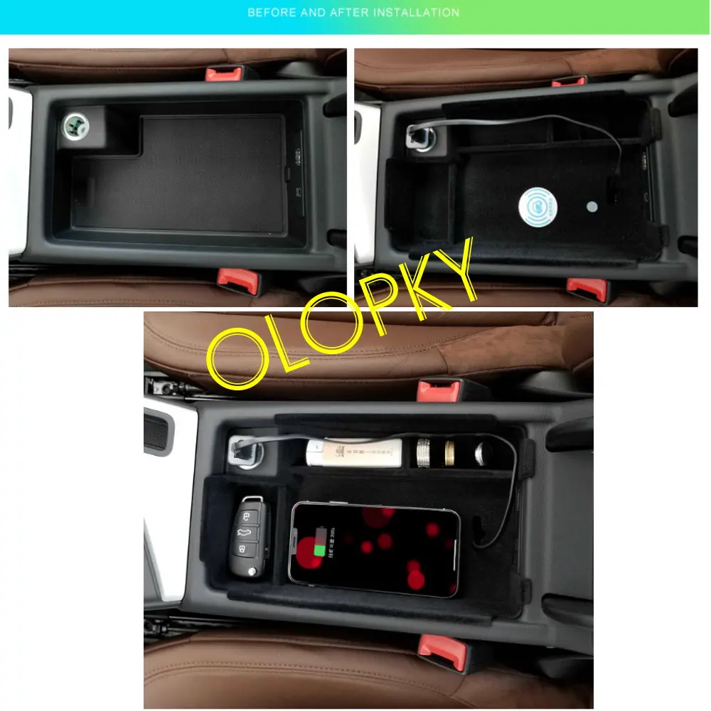 Olopky для Audi QI Беспроводной зарядное устройство Скрытая Беспроводное телефона