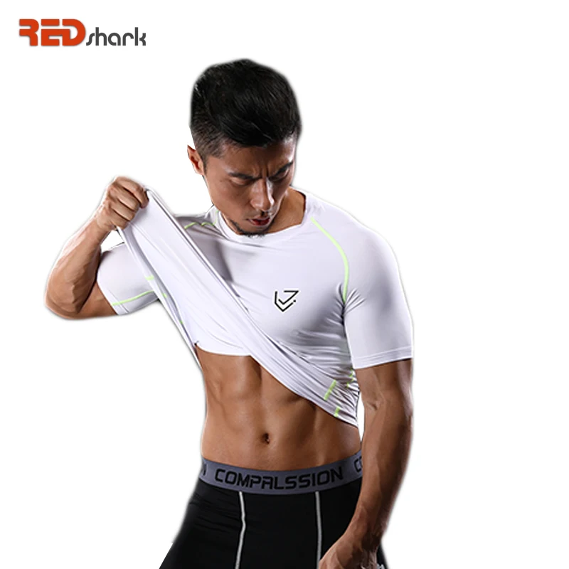 Мужские Fi T Несс Spor t s Running Различные Color прин ing Короткие рукава футболка быстро
