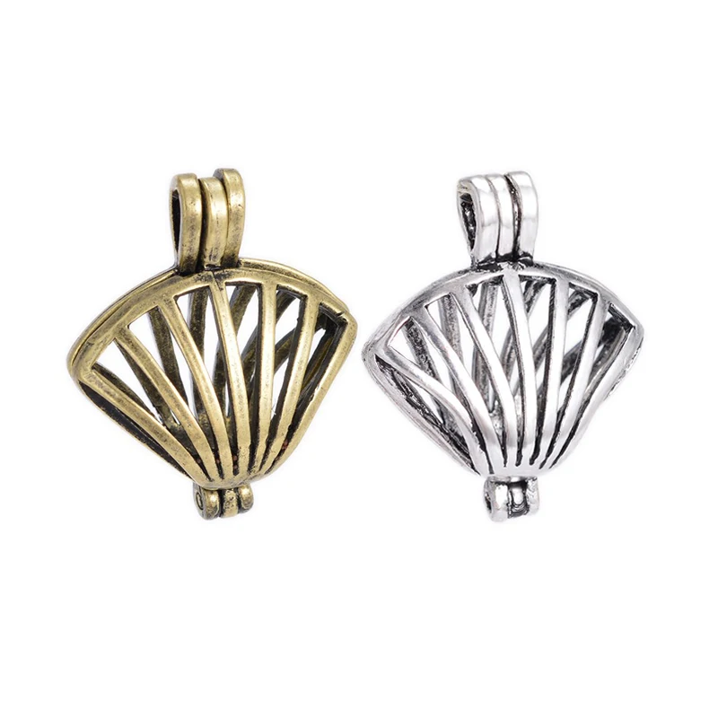 10 шт. античные серебряные подвески диффузоры для ожерелья сделай сам с эфирным