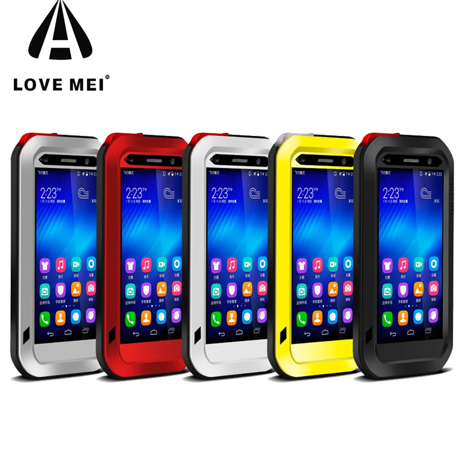 LOVE MEI для Huawei P10 Plus mate 20 Lite mate 8 P9 мощный противоударный грязестойкий водонепроницаемый металлический чехол для телефона стекло