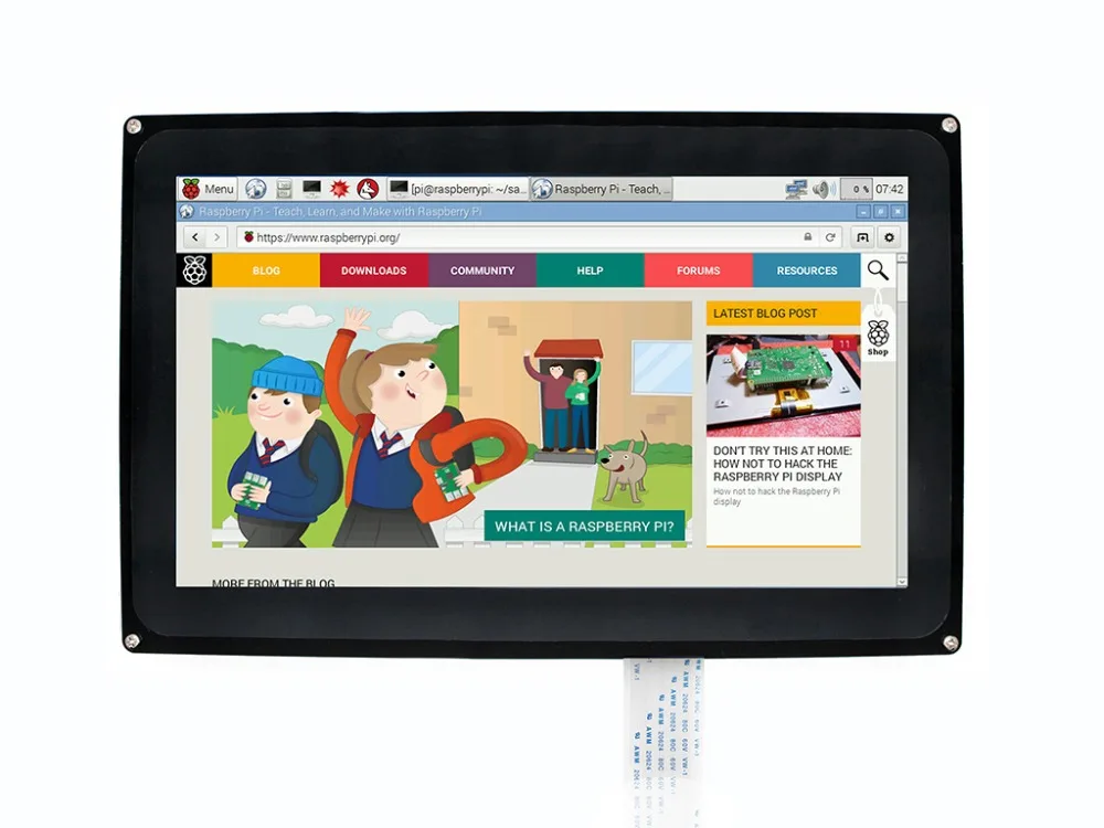10 1 дюймовый сенсорный ЖК экран 1024x600 для Raspberry Pi Jetson Nano HDMI акриловый чехол