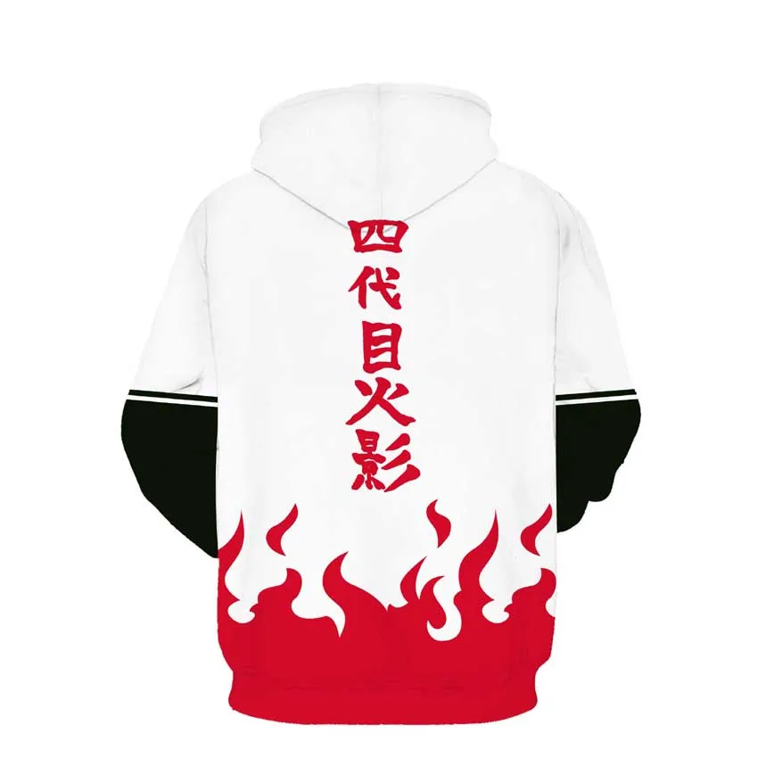 Наруто 4th Hokage Драконий жемчуг Z цельный пуловер с капюшоном Толстовка Супер Saiyan Goku черный Vegeta Jiren Какаши Ло толстовки