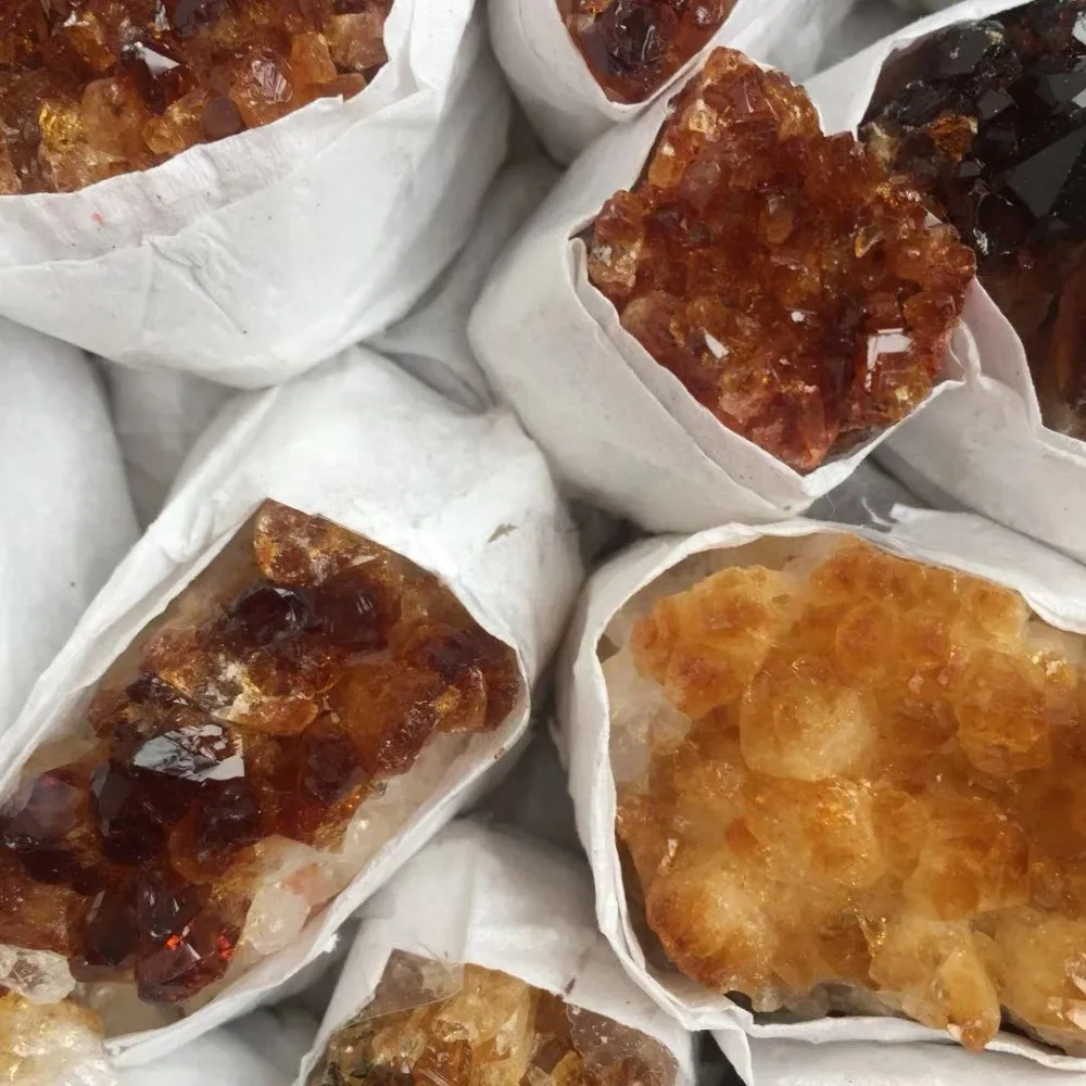 2 шт. натуральный цитрин кварцевый кристалл драгоценный камень кластер медитация