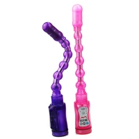 vibrating stick beads drill shape flexible vibrator adult products anal type butt plug flexible anal sex toys_hb084