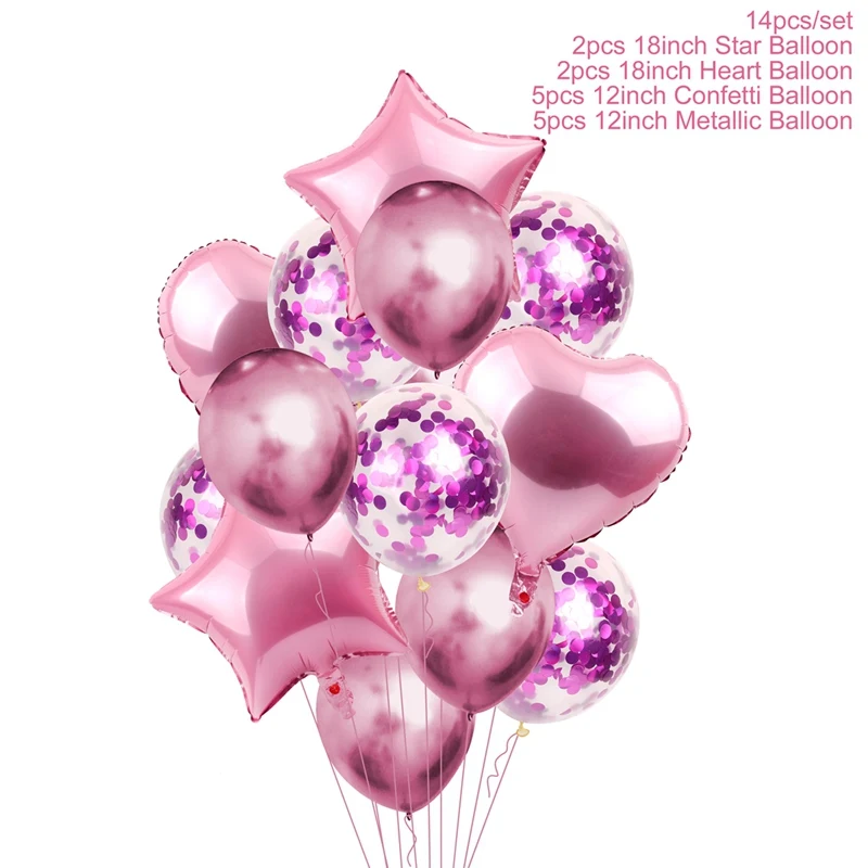 Balloon style D QIFU Глобус металлический шар Серебряный Синий металлический шар жемчуг латексный цветной шар шары на день рождения Арка Декор для свадебной вечеринки - Цвет: Balloon style D