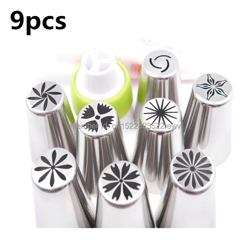 8Pcs/set Russian Tulip Icing Piping Nozzles Cake Decoration Tips 3d printer nozzle Biscuits Sugarcraft Pastry Baking Tool DIY | Дом и сад