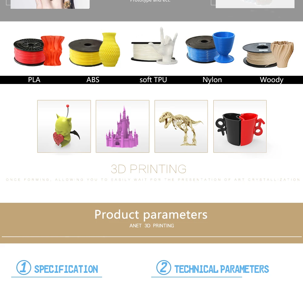 Anet A8 A6 ET4 3d принтер Высокая точность Impresora 3D ЖК-экран алюминиевый горячий экструдер принтеры DIY комплект Imprimante 3d принтер