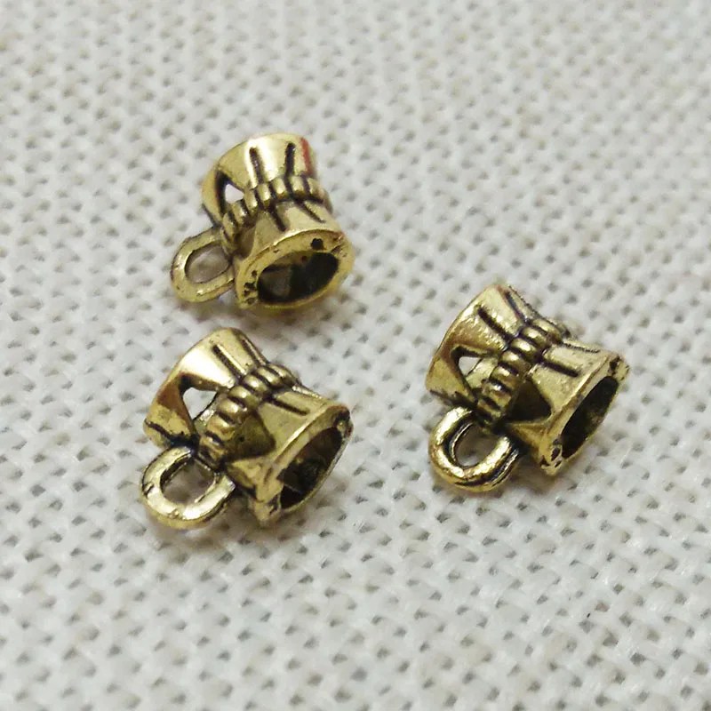 Тибетские серебристые золотистые яркие кожаные шнуры с петлей текстурированные