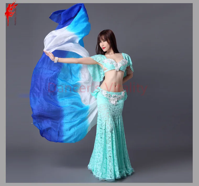 Танец живота одежда шелковый танец вуаль для женщин 2.6 * 1.1 м девушки шоу реквизит