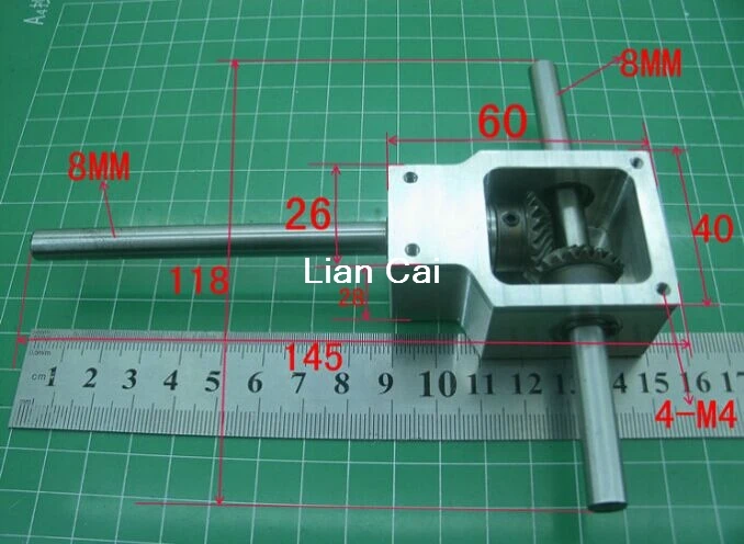 Угол обратного хода 90 градусов для спиральной конической коробки передач