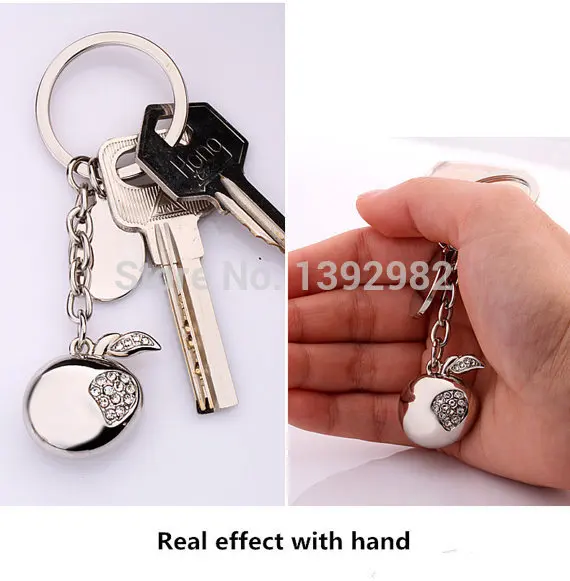 Customized word carved ) Personality 3D apple keychain/apple accessory|accessories website|accessories kingaccessories gold |