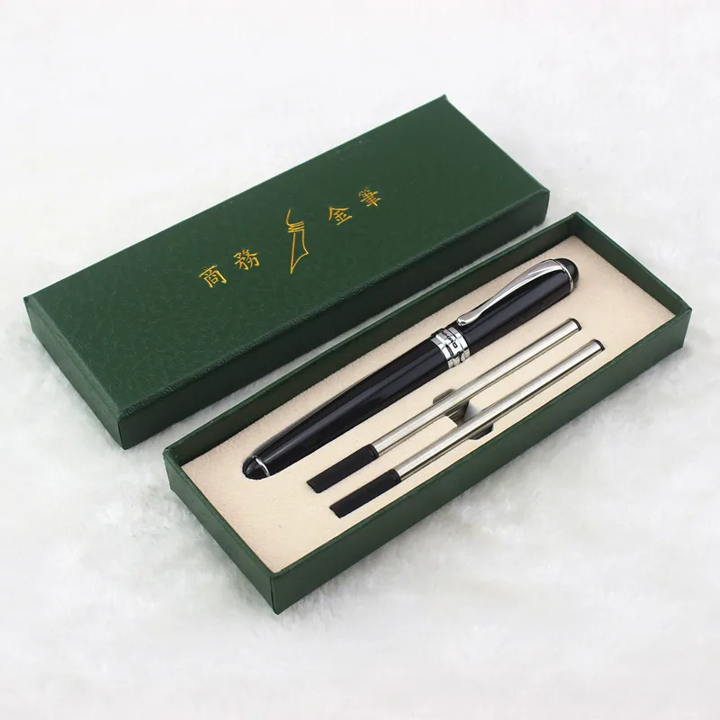 Новые черные чернила для ручки Jinhao 750 из нержавеющей стали шариковые с