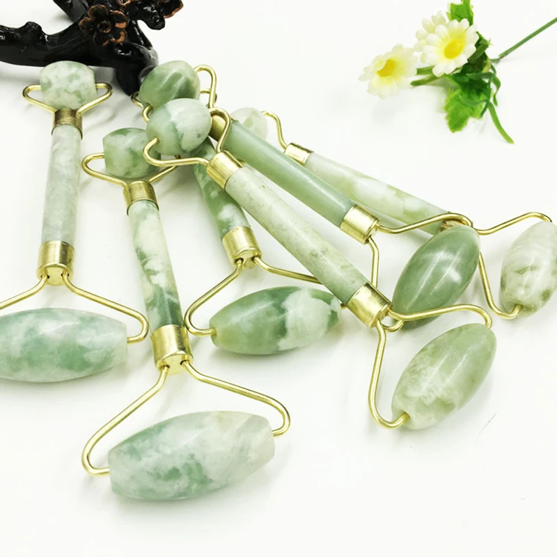 Новый Нефрит колеса подтяжки лица роликовый массажер водонепроницаемый