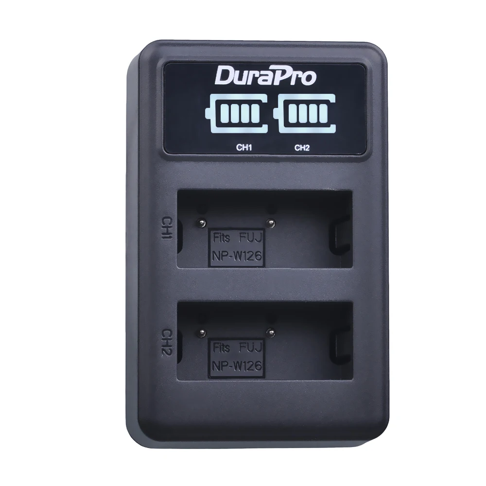 Durapro 4 шт. NP-W126 NP W126 Камера Батарея+ светодиодный USB Зарядное устройство для ЖК-дисплея с подсветкой Fujifilm HS50 HS35 HS33 HS30EXR XA1 XE1 X-Pro1 XM1 X-T10 Камера