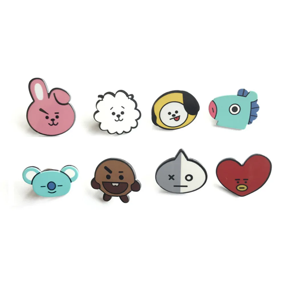 Новый Kpop BTS BT21 Bangtan обувь для мальчиков TATA COOKY CHIMMY милый мультфильм Q стилей