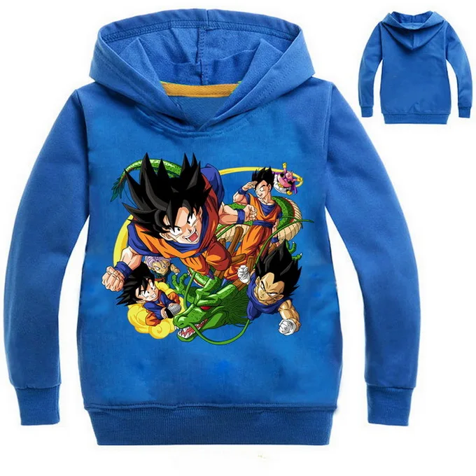 Толстовки для мальчиков с героями мультфильмов Dragon Ball Z Goku DBZ, толстовки для девочек, верхняя одежда, Весенняя детская одежда, детская одежда с длинным рукавом и капюшоном - Цвет: style 4