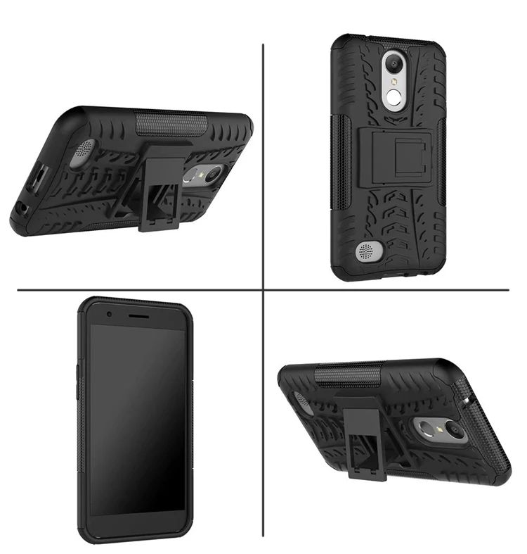 Для LG LV5/K20 Plus/K10 5," чехол матовый армированный прочный силиконовый резиновый ЖЕСТКИЙ чехол для телефона с отделением для карт для LG K10