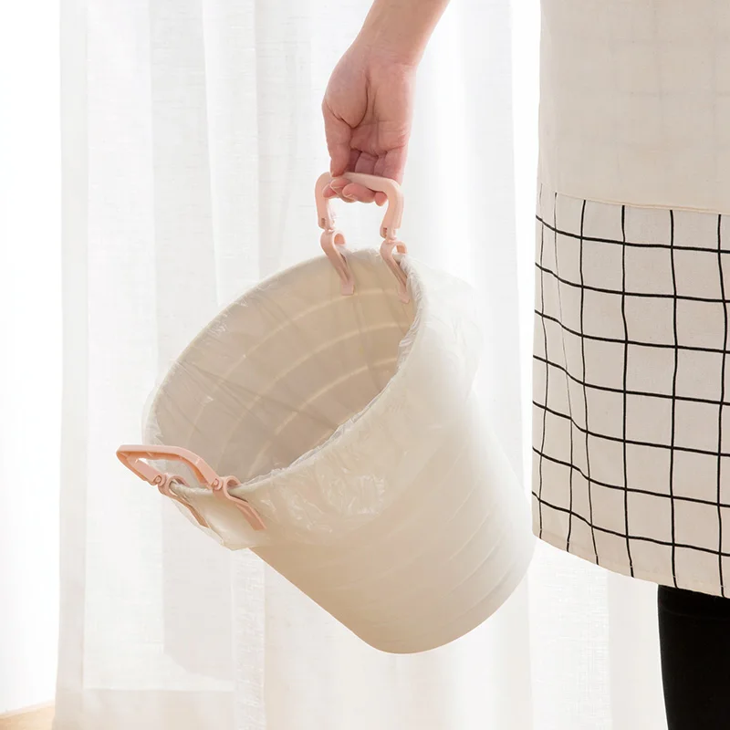 2 шт. пластиковая мусорная корзина мусорное ведро зажим мусорный мешок