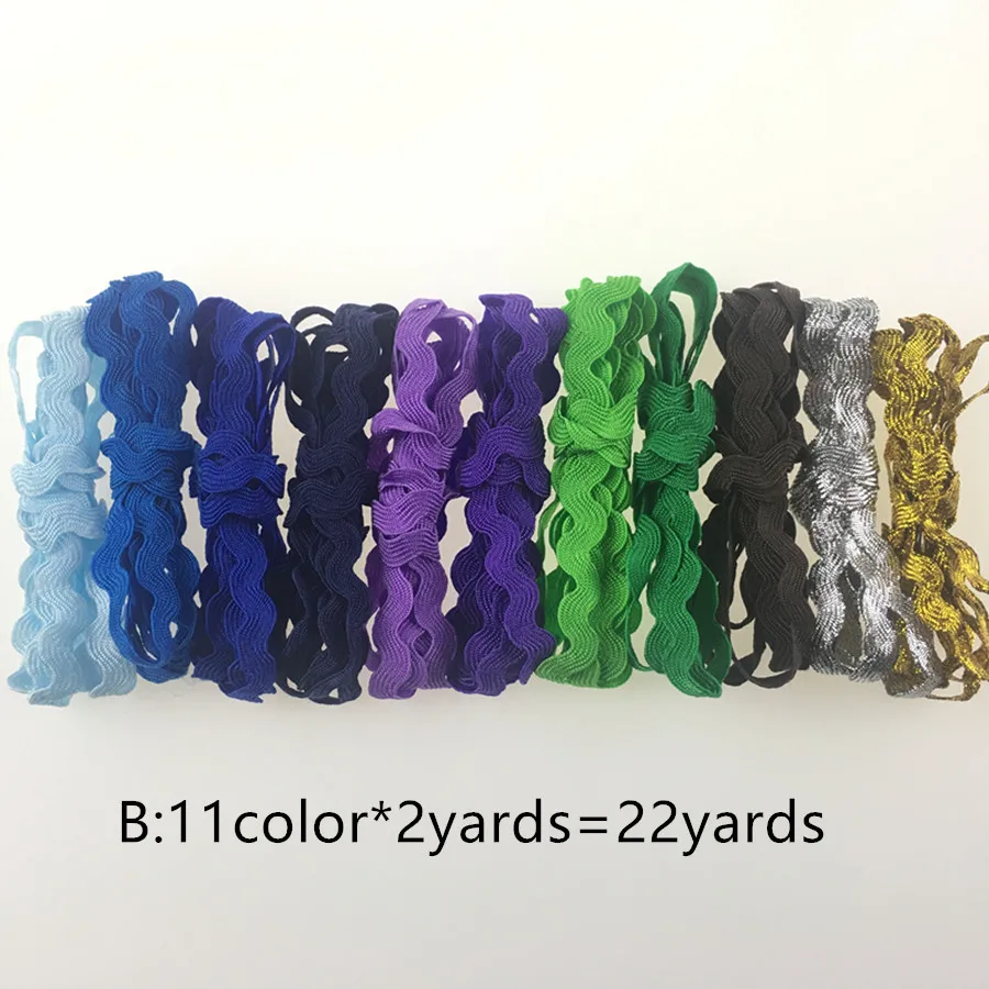 5mm S Shape Curve Wavy Lace Trim Ribbon 22Meters/lot For Costume Hat curtain pillow Decoration Handmade DIY Sewing Crafts | Дом и сад
