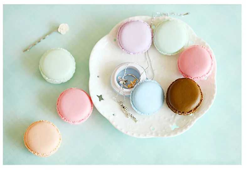 6 шт./лот Kawii клипы диспенсер конфеты Организатор Macaron коробка для ластик ZAKKA