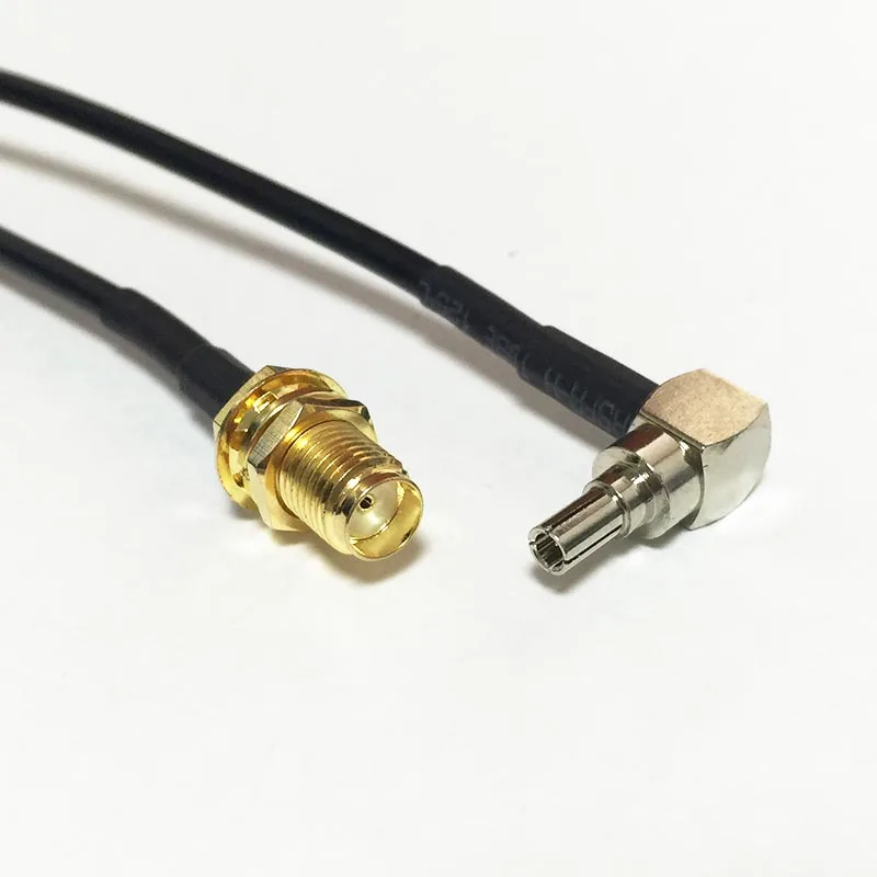 Новинка адаптер для розетки гнездовой разъем под прямым углом CRC9 кабель RG174 20 см 8