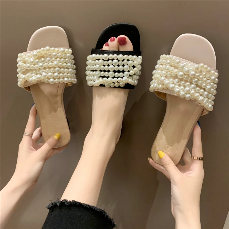 Летние шлепанцы для женщин 2019 г. шикарный дизайн отдыха на открытом воздухе