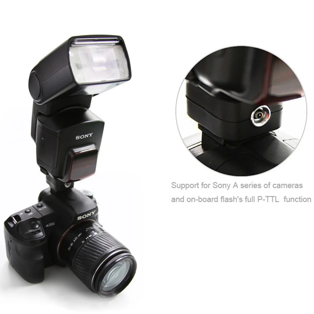 Pixel TF-323 TTL Горячий башмак адаптер для Sony A100 A200 A230 A300 A330 A350 A380 A500 A700 A750 A850 A900 вспышки
