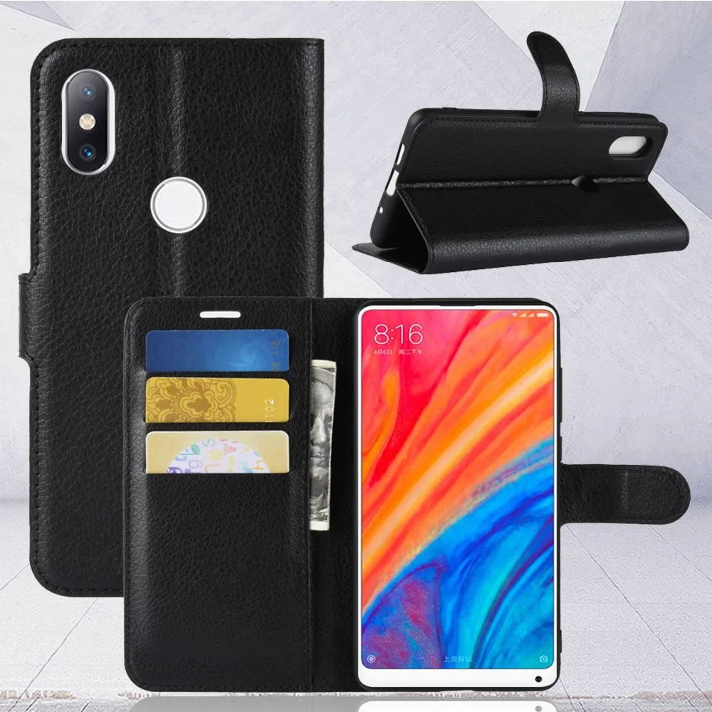 Для xiaomi mi Mix 2 S чехол откидная крышка искусственная кожа для x Чехол на весь экран