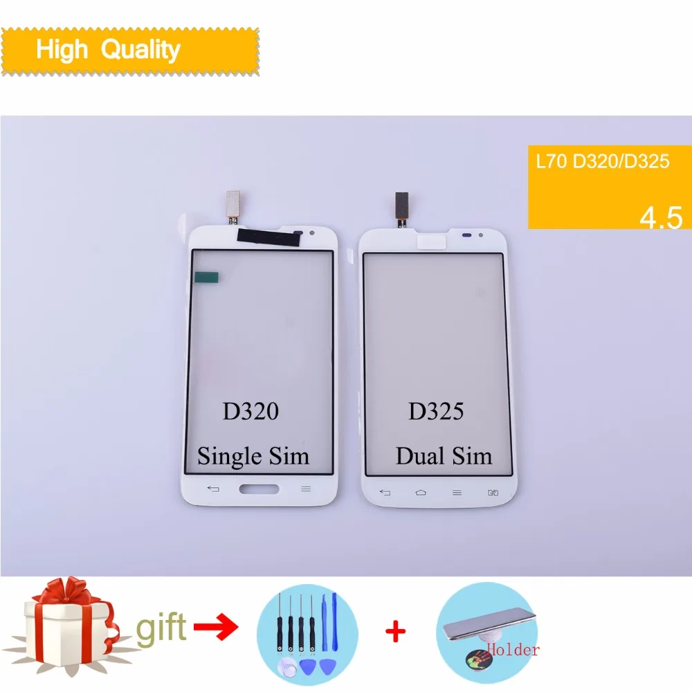 Сенсорный Экран 4 5 дюйма для LG L70 с двумя Sim картами D325 дигитайзер | Отзывы и видеообзор -32916195787
